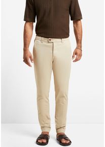 Chinohose Cinque "CIWOOD_2", Herren, Gr. 46, N-Gr, braun (hellbraun), Web, Obermaterial: 97% Baumwolle, 3% Elasthan, regular fit lang, Hosen Chinohose, im italienischen Look