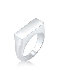 Siegelring Elli "Ring Siegelring Glanz Schlicht Trend 925 Silber" Gr. 56, silber, Fingerringe, Damen, 56, ohne Stein, Silber 925 (Sterlingsilber), 18mm, Siegelring