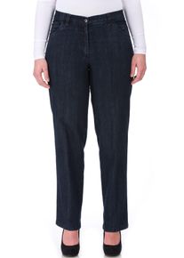 Stretch-Jeans KjBRAND "Babsie", Damen, Gr. 44, N-Gr, blau (schwarz, blau), Denim/Jeans, Obermaterial: 85% Baumwolle, 13% Polyester, 2% Elasthan, lang, Jeans Stretch-Jeans, mit Stretch-Anteil