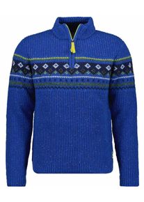 Rundhalspullover Ragman, Herren, Gr. 54, blau (mitternachtsblau, 077), Strick, 80% Wolle 20% Nylon, ohne Ausschnitt, Pullover Rundhalspullover