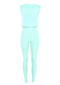 Jumpsuit WINSHAPE "JS102LSC", Damen, Gr. XS, Normalgr&ouml;&szlig;en, gr&uuml;n (delicate mint), 85% Polyester, 15% Elasthan, Rundhals, Overalls Jumpsuit, Functional Comfort