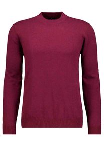 Rundhalspullover Ragman, Herren, Gr. 60, portwein, 696, Strick, 95% Baumwolle 5% Kaschmir, hoch geschlossener Ausschnitt, Pullover Rundhalspullover