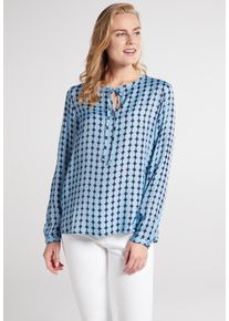 Shirtbluse Eterna "LOOSE FIT", Damen, Gr. 40, hellblau, 100% Viskose, normal, Blusen Shirtbluse