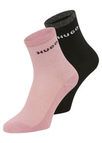 Feinsocken HUGO UNDERWEAR "SHINY", Damen, Gr. 39-42, rosa (open pink 696), Baumwollmischung, normal, Socken Feinsocken