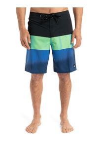 Boardshorts Quiksilver "Surfsilk Straight Leg 20", Herren, Gr. 28(XS), blau (nebulas blau bloomfade), Obermaterial: 88% Microfaser, 12% Elasthan;, Hosen Boardshorts