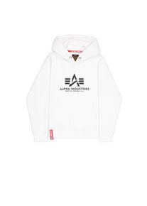 Hoodie Alpha Industries "Basic Hoodie BL", Herren, Gr. XS, wei&szlig;, Obermaterial: 80% Baumwolle, 20% Polyester, regular fit, Sweatshirts Hoodie