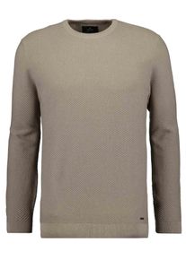 Rundhalspullover Ragman, Herren, Gr. 56, beige (hellbeige, 220), Strick, 83% Baumwolle 17% Polyamid, ohne Ausschnitt, Pullover Rundhalspullover
