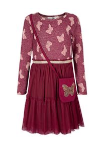 Sommerkleid happy girls "dress", M&auml;dchen, Gr. 122, EURO-Gr&ouml;&szlig;en, berry, Stoff, 100% Baumwolle, normal, Kleider Sommerkleid