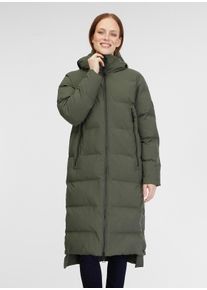 Steppmantel Ragwear "PATRISE", Damen, Gr. XS (34), gr&uuml;n (schwarz olive), Web, Obermaterial: 100% Polyester, unifarben, M&auml;ntel Steppmantel, w&auml;rmender Wintermantel mit gro&szlig;en Rei&szlig;verschlusstaschen