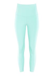 Leggings WINSHAPE "7/8-Tights HWL317C", Damen, Gr. XS, Normalgr&ouml;&szlig;en, gr&uuml;n (delicate mint), 85% Polyester, 15% Elasthan, Hosen Leggings, mit V-Shape Applikation und Core-Bund