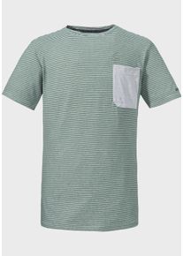 Sch&ouml;ffel Funktionsshirt SCH&Ouml;FFEL "T Shirt Bari M", Herren, Gr. 46, gr&uuml;n (6970, gr&uuml;n), Oberstoff : 55% Hanf 45% Baumwolle, Rundhals, Shirts Funktionsshirt