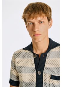 Strickpullover LINDBERGH, Herren, Gr. XXL, grau (grau mel), Strick, Obermaterial: 100% Baumwolle, gestreift, meliert, regular fit taillenbedeckt, Rippb&uuml;ndchen, Pullover Strickpullover, mit Streifenmuster