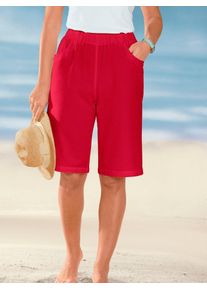 Bermudas Classic Basics, Damen, Gr. 46, Normalgr&ouml;&szlig;en, rot, 100% Baumwolle, unifarben, knielang, Hosen Bermudas