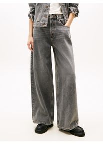 Loose-fit-Jeans Tommy Jeans "CHARLIE MR LOOSE WIDE RWB DI6078", Damen, Gr. 25, L&auml;nge 32, denim grau, Denim/Jeans, Obermaterial: 100% Baumwolle, unifarben, l&auml;ssig geschnitten, Jeans Loose-fit-Jeans