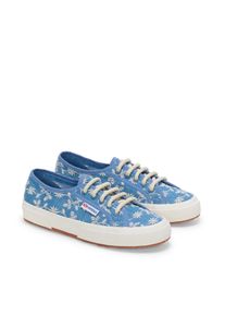 Sneaker Superga "2750 SANGALLO", Damen, Gr. 37, blau (blau indaco, favorio), Textil, Schuhe Sneaker