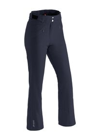 Skihose Maier Sports "Allissia slim 2.1", Damen, Gr. 46, Normalgr&ouml;&szlig;en, blau (dunkelblau), 100% Polyester, Hosen Skihose, Damen Schneehose, wind- und wasserdicht, 2 RV-Taschen, Slim Fit