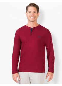 Langarmshirt Catamaran "Langarm-Shirt", Herren, Gr. 52/54, rot (kirsche), 100% Baumwolle, unifarben, Rundhals, Shirts Langarmshirt