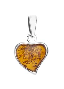 Kettenanh&auml;nger OSTSEE-SCHMUCK "OSTSEE-SCHMUCK Anh&auml;nger Herz Anh&auml;nger Herz", wei&szlig; (wei&szlig;, neutral), Schmuckanh&auml;nger, Damen, 21 x 12mm, Silber 925 (Sterlingsilber), 1,3 g, Kettenanh&auml;nger