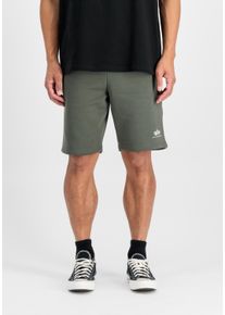 Shorts Alpha Industries "Basic Short SL II", Herren, Gr. XXL, Normalgr&ouml;&szlig;en, gr&uuml;n (schwarz olive), Obermaterial: 80% Baumwolle, 20% Polyester, Hosen Shorts