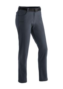 Funktionshose Maier Sports "Perlit W", Damen, Gr. 26, Kurzgr&ouml;&szlig;en, grau, Vorderseite: 92% Polyester, 8% Elasthan; R&uuml;ckseite: 100% Polyester, Hosen Funktionshose, warme Damen Softshellhose, Winter Outdoorhose, winddicht, Regular Fit
