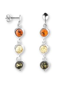 Paar Ohrstecker OSTSEE-SCHMUCK "OSTSEE-SCHMUCK Ohrh&auml;nger Herz Ohrh&auml;nger Herz", wei&szlig; (wei&szlig;, neutral), Ohrringe, Damen, 45x8mm, Silber 925 (Sterlingsilber), Paar Ohrstecker