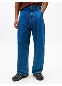 Gerade Jeans Tommy Jeans "Theo Baggy Jeans", Herren, Gr. 32, L&auml;nge 34, blau (denim medium), Denim/Jeans, Obermaterial: 99% Baumwolle, 1% Elasthan, unifarben, straight fit lang, Jeans Gerade Jeans, Straight fit