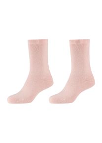 Socken Camano "warm & cozy", Damen, Gr. 39-42, rosa (dusty rose), Obermaterial: 45% Wolle, 31% Polyamid, 23% Viskose, 1% Elasthan, unifarben, Socken Socken, CREW SOCKS