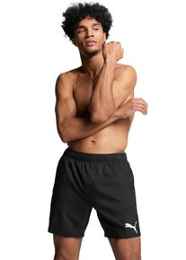 Badeshorts Puma "Puma SWIM MEN MID SHORTS", Herren, Gr. L, N-Gr, schwarz, Web, Obermaterial: 100% Polyester, Badehosen Badeshorts, mit elastischem Bund, Seitentaschen, Topseller