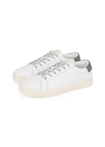 Sneaker Calvin Klein Jeans "CLASSIC CUPSOLE LOW OHB", Herren, Gr. 44, wei&szlig;, Leder, Lederimitat, Schuhe Sneaker, Freizeitschuh, Halbschuh, Schn&uuml;rschuh in klassischer Optik
