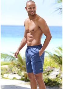 Badeshorts s.Oliver "Malcom", Herren, Gr. XL, N-Gr, blau (navy), Microfaser, Obermaterial: 50% Polyester, 50% Polyester (Reborn&trade;). Innenslip: 100% Polyester, Badehosen Badeshorts, uni im Cargo-Stil, Topseller