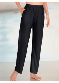Relaxhose, Damen, Gr. 46, Normalgr&ouml;&szlig;en, schwarz, 70% Viskose, 30% Polyester, unifarben, lang, Hosen Relaxhose