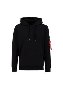 Hoodie Alpha Industries "R Print Hoodie", Herren, Gr. XL, schwarz, Obermaterial: 80% Baumwolle, 20% Polyester, regular fit, Sweatshirts Hoodie