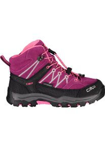 Wanderschuh CMP "RIGEL MID WP", Jungen, Gr. 28, lila (beere), Veloursleder, Schuhe Wanderschuh, wasserdicht