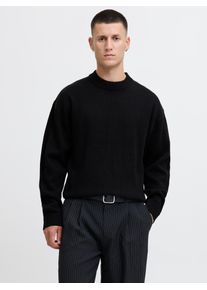 Jack & Jones Strickpullover JACK & JONES "JJEURBAN JACK KNIT CREW NECK SN", Herren, Gr. S, schwarz, Strick, Obermaterial: 70% Polyacryl, 30% Baumwolle, unifarben, relaxed fit h&uuml;ftbedeckend, Rundhals, Rippb&uuml;ndchen, Pullover Strickpullover