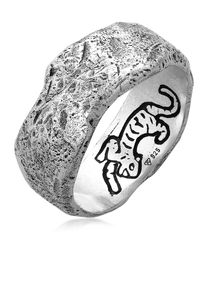 Silberring HAZE & GLORY "Ring Bandring - El Tigre Small 925 Silber" Gr. 60, silber, Fingerringe, Damen, 60, Silber 925 (Sterlingsilber), Silberring
