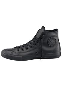 Sneaker Converse "Chuck Taylor All Star Hi Monocrome Leather", Herren, Gr. 48, schwarz, Leder, Schuhe Sneaker, Topseller