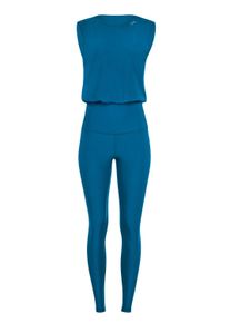 Jumpsuit WINSHAPE "JS102LSC", Damen, Gr. L, Normalgr&ouml;&szlig;en, gr&uuml;n (teal gr&uuml;n), 85% Polyester, 15% Elasthan, Rundhals, Overalls Jumpsuit, Functional Comfort