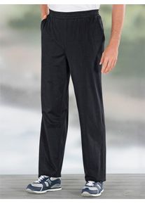 Homewearpants CLASSIC, Herren, Gr. 44/46, Normalgr&ouml;&szlig;en, schwarz, 100% Baumwolle, meliert, unifarben, lang, Hosen Homewearpants