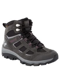 Wanderschuh Jack Wolfskin "VOJO 3 TEXAPORE MID W", Damen, Gr. 39, lila (schwarz steel, lila), Schuhe Wanderschuh, Wasserdicht, Trekkingschuh
