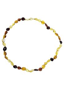 Kette ohne Anh&auml;nger OSTSEE-SCHMUCK "- Tocessa - Bernstein -" Gr. 42, braun (bernsteinfarben, braun), Halsketten, Damen, 42, Bernstein, Kette ohne Anh&auml;nger