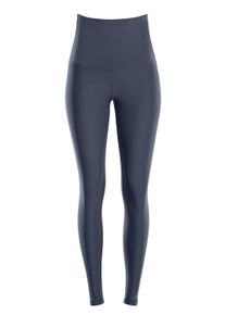 Leggings WINSHAPE "Functional Comfort HWL112C", Damen, Gr. L, Normalgr&ouml;&szlig;en, grau (anthrazit), 85% Polyester, 15% Elasthan, Hosen Leggings, Bauch-Weg-Effekt durch High Waist-Bund
