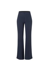 Jeggings MAC "Flare", Damen, Gr. 46, L&auml;nge 30, blau (night sky), Jersey, Obermaterial: 63% Viskose, 33% Polyamid, 4% Elasthan, unifarben, figurbetont lang, Hosen Jeggings, mit Gummibund und ausgestelltem Bein