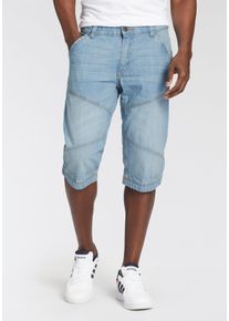 Bermudas Arizona "Tom", Herren, Gr. 56, N-Gr, blau (bleached), Denim/Jeans, Obermaterial: 100% Baumwolle, used, Basic, normal kniebedeckend, Hosen Bermudas
