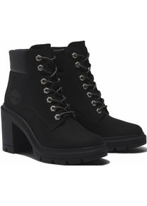 Schn&uuml;rstiefelette Timberland "ALLINGTON HEIGHTSMID LACE UP BOOT", Damen, Gr. 38,5, schwarz, Leder, Synthetik, Schuhe Schn&uuml;rstiefelette, Winterschuhe, Winterstiefel, Schn&uuml;rboots, Winterboots