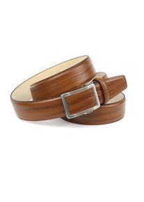 Lederg&uuml;rtel Anthoni Crown, Herren, Gr. 105, braun, Rindsleder, unifarben, G&uuml;rtel Lederg&uuml;rtel, leicht bombiert, mit farblich passend bezogener Schlie&szlig;e