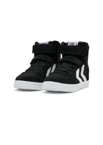 Sneaker Hummel "SLIMMER STADIL HIGH JR", M&auml;dchen, Gr. 26, schwarz, Leder, Textil, Schuhe Sneaker