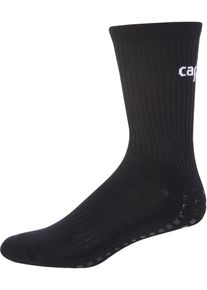 Sportsocken CAPELLI SPORT, Herren, Gr. XS (31/33), schwarz-wei&szlig; (schwarz, wei&szlig;), Baumwollmischung, unifarben, elastisch, Socken Sportsocken, mit Antirutsch-Noppen
