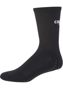 Sportsocken CAPELLI SPORT, Herren, Gr. S (34/36), schwarz-wei&szlig; (schwarz, wei&szlig;), Baumwollmischung, unifarben, elastisch, Socken Sportsocken, mit Antirutsch-Noppen