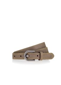 Lederg&uuml;rtel Tamaris, Damen, Gr. 120, grau (taupe), Leder, unifarben, G&uuml;rtel Lederg&uuml;rtel, mit Kontrastnaht