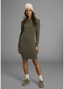 Strickkleid Laura Scott, Damen, Gr. 42, N-Gr, mint, melange, Strick, Obermaterial: 50% Viskose, 28% Polyester, 22% Polyamid, unifarben, figurumspielend mini, Rundhals, Kleider Strickkleid, aus filigranem, weichem Ajourstrick - NEUE KOLLEKTION